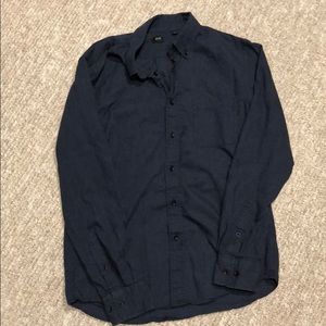 Uniqlo Blue Soft Flannel Button Down